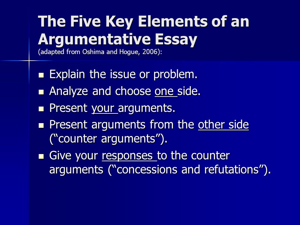 Argumentative Essay - PowerPoint PPT Presentation